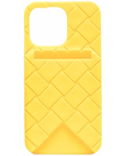 Bottega Veneta Embossed Iphone 13 Pro Case - Yellow