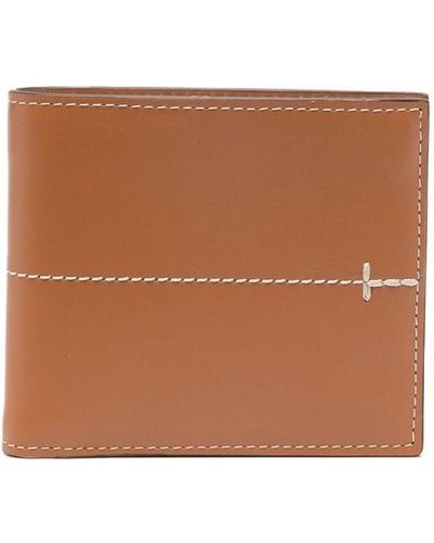 Tod's Stitch-detail Leather Wallet - Brown