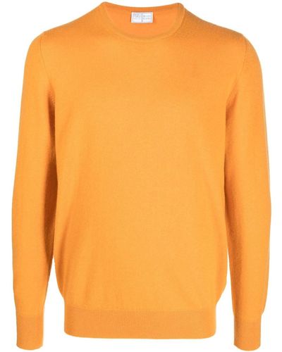 Fedeli Kaschmirpullover mit rundem Ausschnitt - Orange