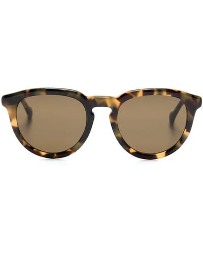 Moncler Ml0229 Round-frame Sunglasses - Brown