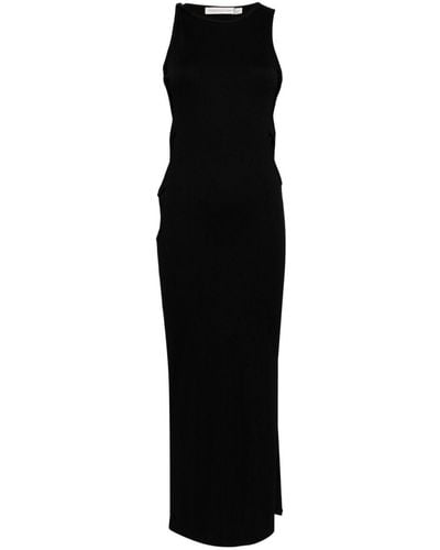 Christopher Esber Oblix Ribbed Maxi Dress - Black