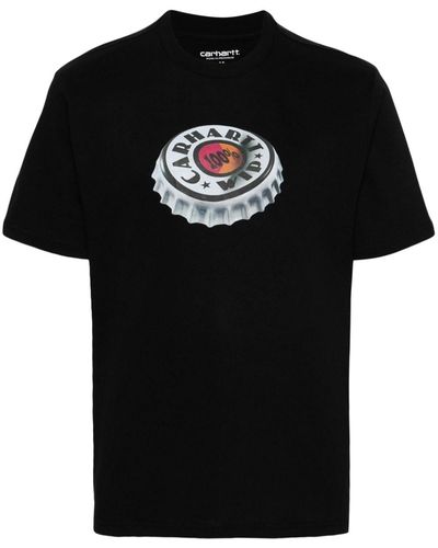 Carhartt Bottle Cap Organic Cotton T-shirt - Black