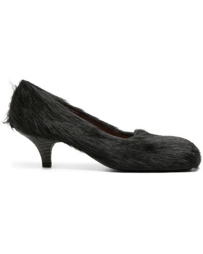 Marsèll Tillo Hair-embellished Court Shoes - Black