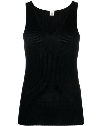 By Malene Birger Rory Ribbed-knit Tank Top - Black