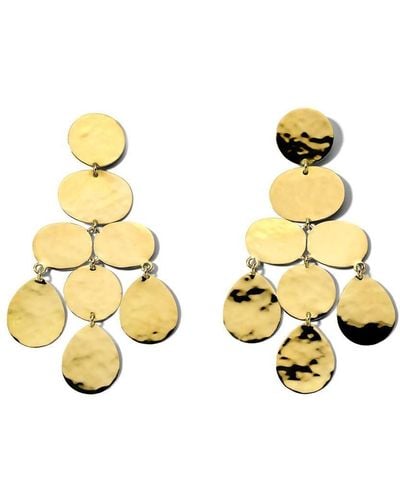 Ippolita 18kt Yellow Gold Classico Crinkle Small Chandelier Earrings - Metallic
