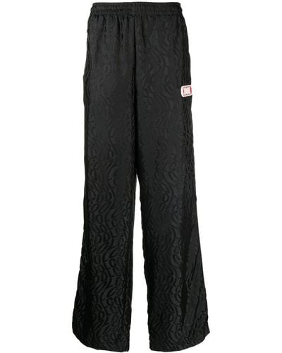 COOL T.M Pantalones anchos con monograma - Negro