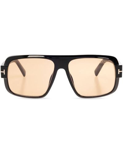 Tom Ford Turner Square-frame Sunglasses - Natural