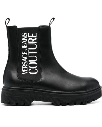 Versace Jeans Couture Stivaletto in pelle sintetica - Nero