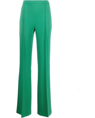 Elisabetta Franchi Pantalon stretch à coupe évasée - Vert