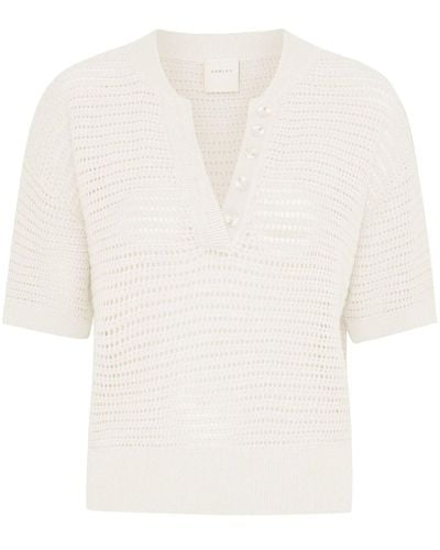 Varley Callie Knitted Top - White