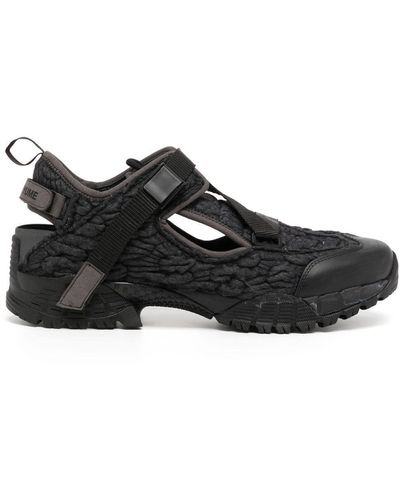 Yume Yume Logo-print Hiking Wool Sandals - Black