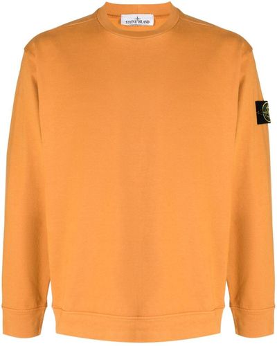 Stone Island コンパスモチーフ スウェットシャツ - オレンジ