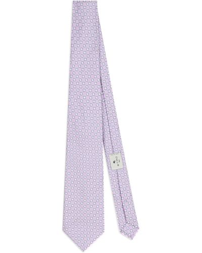 Etro Cravate à motif en jacquard - Violet