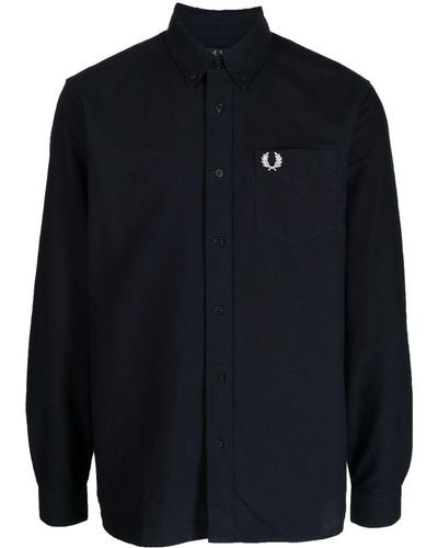 Fred Perry Oxford Overhemd - Blauw