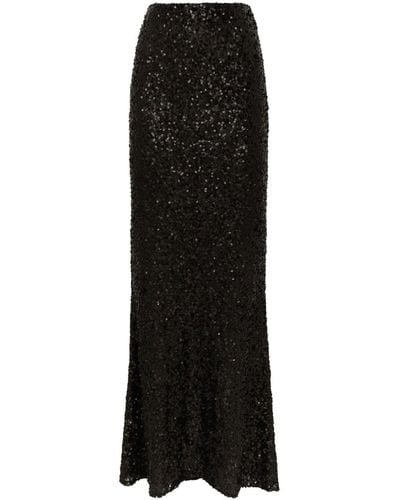 Dolce & Gabbana Sequinned Mermaid Maxi Skirt - Black