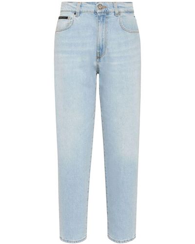 Philipp Plein High-rise Straight-leg Jeans - Blue