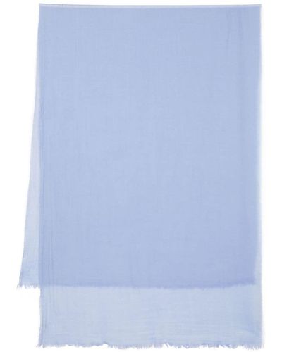Claudie Pierlot Frayed Cheesecloth Scarf - Blue