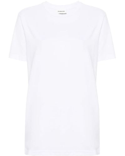 P.A.R.O.S.H. Logo-embroidered Cotton T-shirt - White
