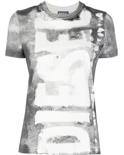 DIESEL T-reg-g1 Katoenen T-shirt - Wit