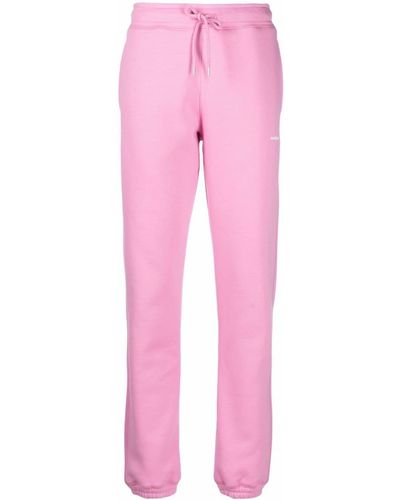 Soulland Eisa Organic Cotton-blend Track Trousers - Pink