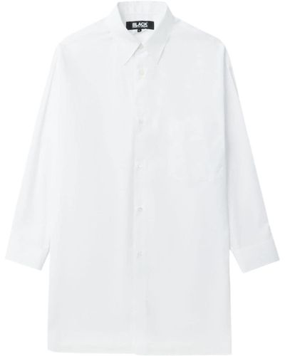 COMME DES GARÇON BLACK Hemd mit tiefen Schultern - Weiß