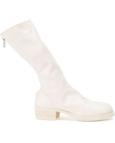 Guidi Knee Boots - White