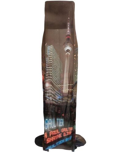Jean Paul Gaultier X Shayne Oliver The City Long Dress - Brown