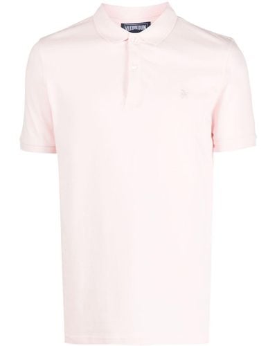 Vilebrequin Poloshirt Met Geborduurd Logo - Roze