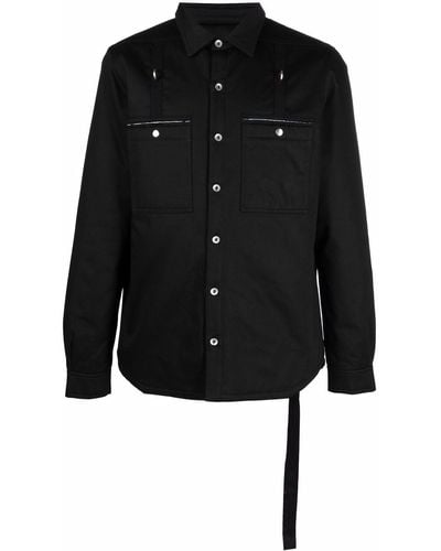 Rick Owens シャツジャケット - ブラック