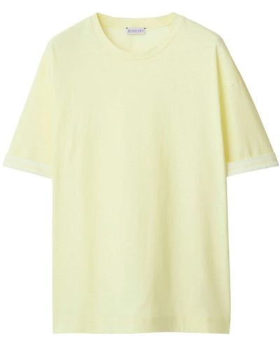 Burberry T-shirt con stampa EKD - Giallo