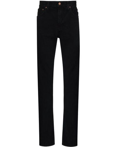 Nudie Jeans Gritty Jackson Straight-leg Jeans - Black