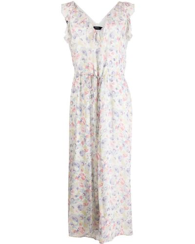 Polo Ralph Lauren Floral-print Sleeveless Jumpsuit - White