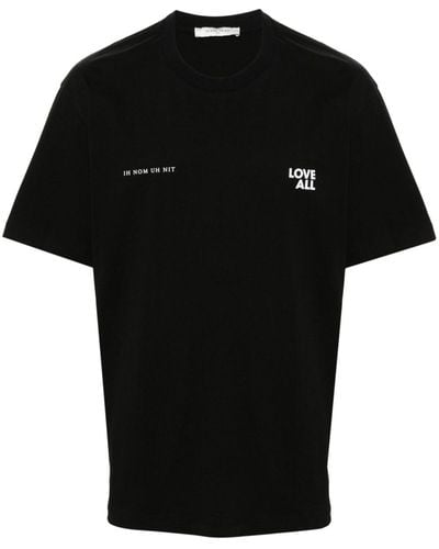 ih nom uh nit T-shirt en coton à logo imprimé - Noir