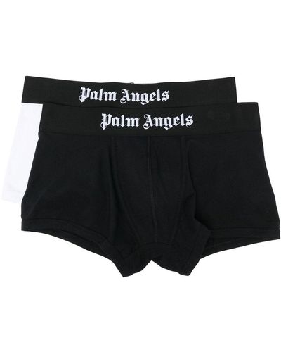 Palm Angels Classic Logo-waistband Boxers Set - Black