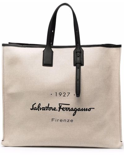 Ferragamo Logo-print Tote Bag - Multicolor