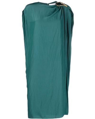 Lanvin Robe mi-longue à détail d'anneau - Vert