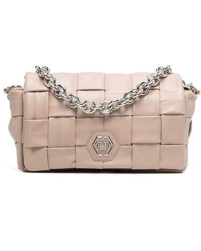 Philipp Plein Interwined-design Shoulder Bag - Natural