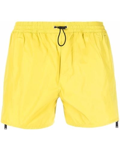 DSquared² Drawstring Swim Shorts - Yellow