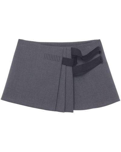Hyein Seo Pleated Wrap Miniskirt - Blue
