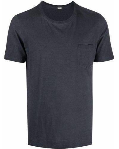 Massimo Alba チェストポケット Tシャツ - ブラック
