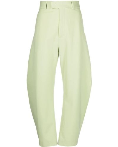 Ssheena High-waisted Tapered Trousers - Yellow