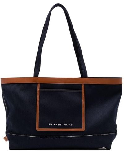 PS by Paul Smith Embroidered-logo Tote Bag - Black