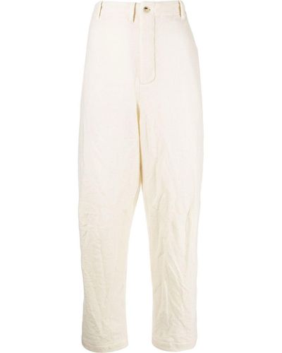 Forme D'expression Arc Wool Pants - White