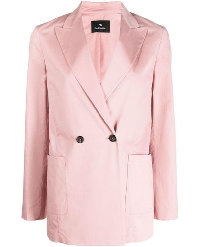 PS by Paul Smith Double-breasted Blazer - Pink