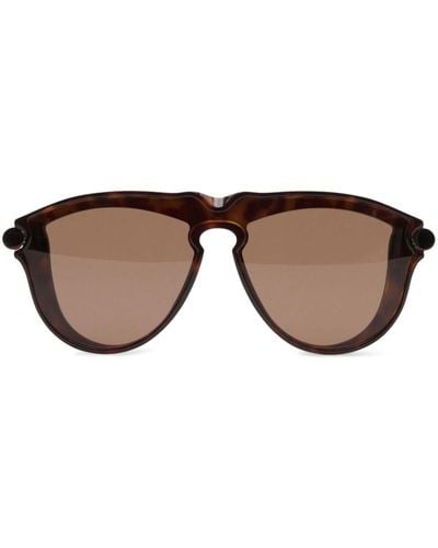 Burberry Tubular Pilot-frame Sunglasses - Brown