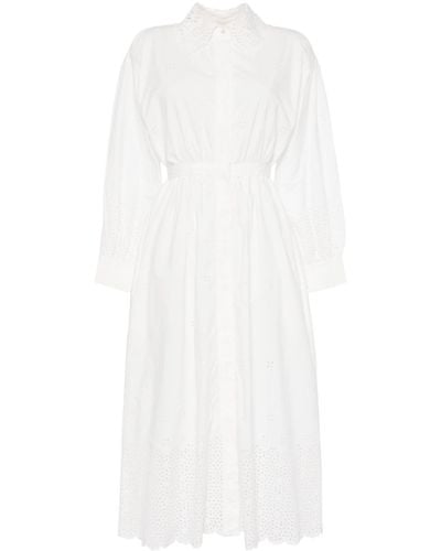 Ulla Johnson Adette Shirt Dress - White