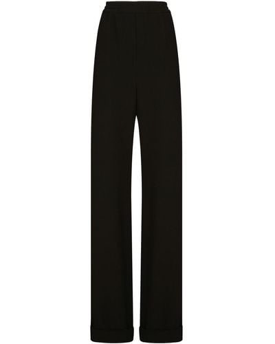 Dolce & Gabbana Kim Dolce&gabbana Piped Pajama Pants - Black