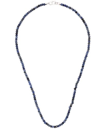 Tateossian Nodo-style Beaded Necklace - Metallic