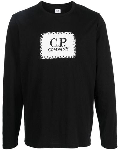C.P. Company Logo-print Cotton T-shirt - Black