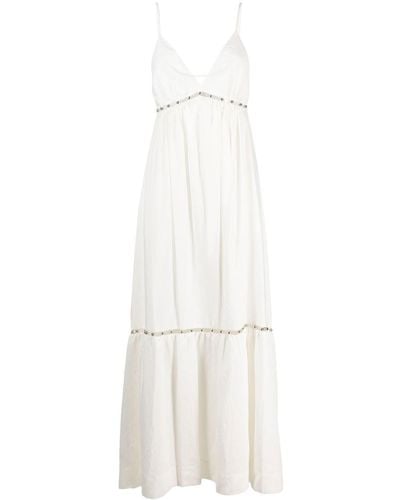 Jonathan Simkhai Amal Beaded Maxi Dress - White